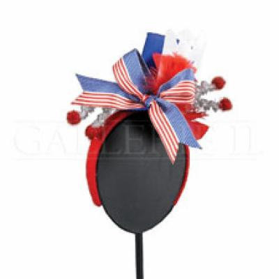 Patriotic 4th of July, Military Homecoming Fascinator Headband Hair Accessory