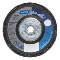 NORTON 66623399189 Flap Disc, 5 In x 36 Grit, 5/8-11