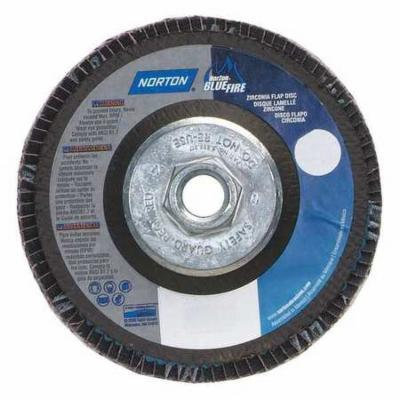 NORTON 66623399189 Flap Disc, 5 In x 36 Grit, 5/8-11