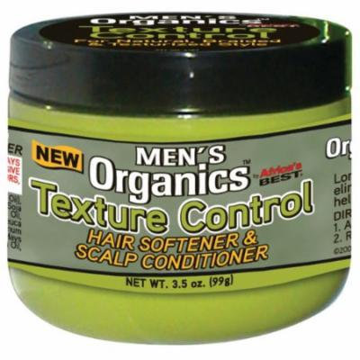 Africa's Best Men's Organics Texture Control Hair Softener & Scalp Conditioner 3.5 oz. (Pack of 2)