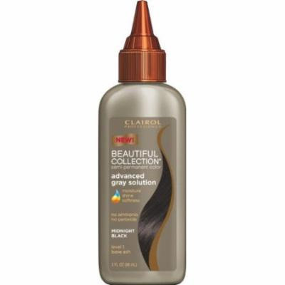 Clairol Beautiful Collection Advanced Gray Solution Hair Color - #1A - Midnite Black 3 oz. (Pack of 6)