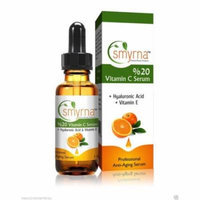 SMYRNA Angi-Aging Vitamin C Serum 1 Fl Oz. Pure Vitamin C , Plus Vegan Hyaluronic, Vitamin E, Amino Complex