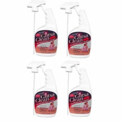 Glitsa Clean Hardwood Floor Cleaner - 32oz Spray Pack of 4