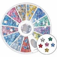 Amazing Shine Nail Art - Rhinestones Flower Mix 4-Count (Pack of 2)