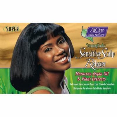At One with Nature Botanicals StrongEnds Sensitive Scalp Relaxer - Super Kit (Pack of 6)