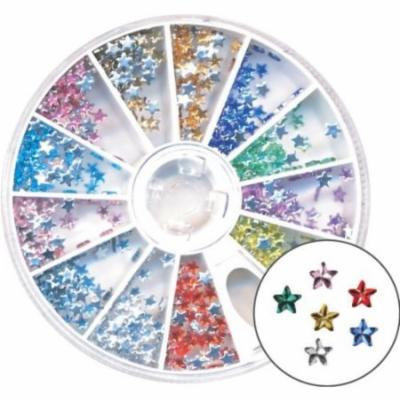 Amazing Shine Nail Art - Rhinestones Star Mix 4-Count (Pack of 6)