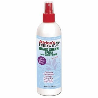 Africa's Best Braid Sheen Spray 12 oz. (Pack of 2)