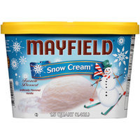 Mayfield Snow Cream Frozen Dessert Ice Cream, 1.5 qt
