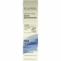 Clairol Premium Crème Demi Permanent Hair Color - #10A Lightest Cool Blonde 2 oz. (Pack of 6)
