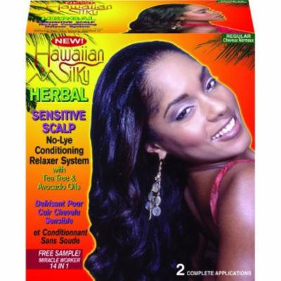 Hawaiian Silky Herbal No-Lye Relaxer Kit - Regular 2-Count (Pack of 2)