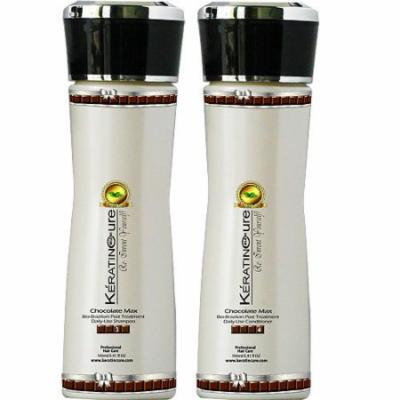 Sulfate Free Keratin Cure Chocolate Brazilian Daily Shampoo Conditioner 160ml/5floz