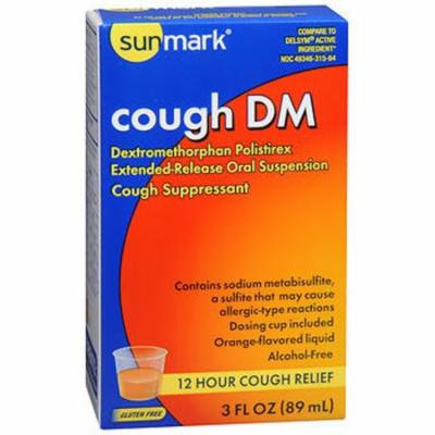 Sunmark Cough DM Liquid, Orange Flavor - 3 oz