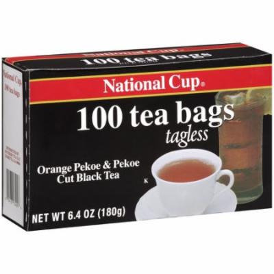 National Cup Orange Pekoe & Pekoe Cut Black Tea Tea Bags, 100ct