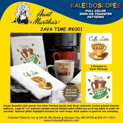 Aunt Martha's Kaleidoscopes Iron-On Transfer Patterns-Java Time