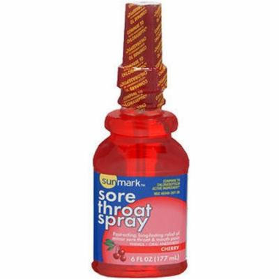 Sunmark Sore Throat Spray Cherry - 6 oz