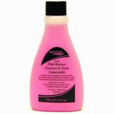 Super Nail Non Acetone Polish Remover - Pink 4 oz. (Pack of 2)