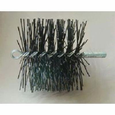 5'' Round Polypro Brush - 3/8'' thread