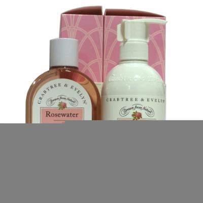 Crabtree & Evelyn Rosewater Duo Shower Gel and Body Lotion 2 8.5 oz
