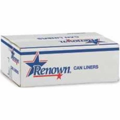 Renown Ren13322-Ca Renown Liner 33X40 33Gl 22Mic Silver 25-Roll 10-Cs