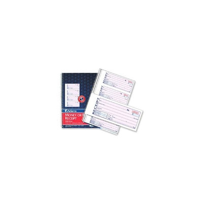 Adams Business Forms Money/Rent Receipt Bk, Spiral, Dup