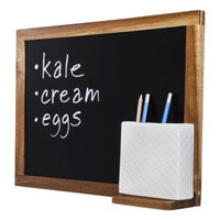 Threshold Acacia Wood Chalkboard with Pen Holder