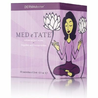 DERMAdoctor MED e TATE antiperspirant wipes - 30 count (0.1 Oz)