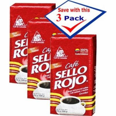 Cafe Sello Rojo 100% Colombian Coffee 8.8 oz Pack of 3