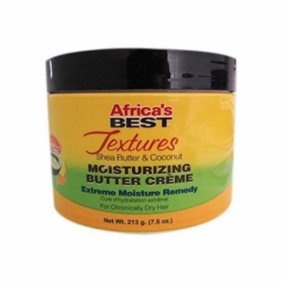Africa's Best Textures Shea Butter & Coconut Moisturizing Butter Creme 7.5 oz. (Pack of 3)