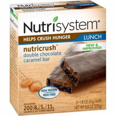 Nutrisystem NutriCRUSH Double Chocolate Caramel Meal Replacement Bars, 1.8 oz, 5 count, (Pack of 6)