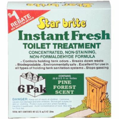 Star Brite 6 Pack Pine Scent Instant Fresh Toilet Treatment