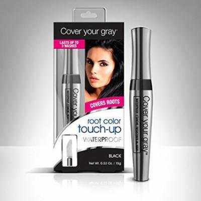 Cover Your Gray Waterproof Root Color Touch up - Black (Pack of 3)