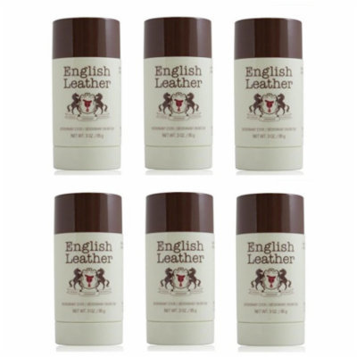 English Leather Deodorant Stick - 3 Oz (85g) (6 Pack)
