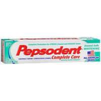 Pepsodent Complete Care Enamel-Safe Whitening Anticavity Fluoride Toothpaste Smooth Mint Flavor - 5.5 oz