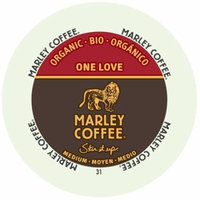 Marley Coffee One Love, Medium - Organic, RealCup Portion Pack For Keurig Brewers, 72 Count