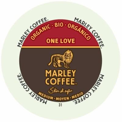 Marley Coffee One Love, Medium - Organic, RealCup Portion Pack For Keurig Brewers, 72 Count