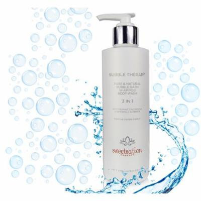 Bubble Therapy Pure & Natural Bubble Bath, Shampoo & Body Wash for Entire Family, 7.5oz