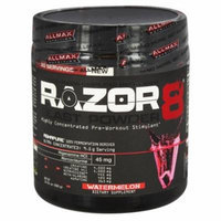 AllMax Nutrition - Razor8 Blast Powder Highly Concentrated Pre-Workout Stimulant Watermelon - 10.01 oz.