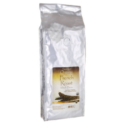 Swanson French Roast Whole Bean Organic Coffee - 1 lb (454 grams) Pkg