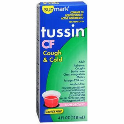 Sunmark Tussin CF Cough & Cold Liquid - 4 oz