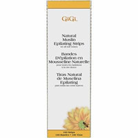 GiGi Natural Muslin Epilating Strips - Large 100-Count (Pack of 4)