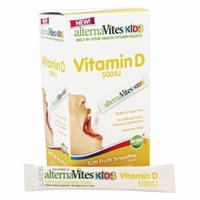AlternaVites - Kids Melt-In-Your Mouth Vitamin D Vitamins Tutti Frutti Smoothie 500 IU - 30 Pack(s)