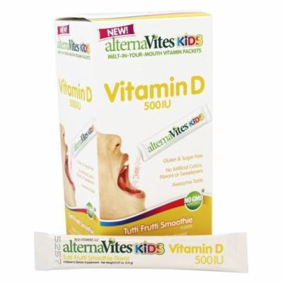 AlternaVites - Kids Melt-In-Your Mouth Vitamin D Vitamins Tutti Frutti Smoothie 500 IU - 30 Pack(s)