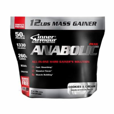 Inner Armour Anabolic-Peak Weight Gainer, Cookies & Cream, 12 Pound