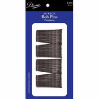 Diane D450 Bobby Pins, Black, 60 Units/Card, 12-pack (Pack of 6)