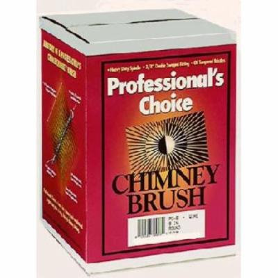 8'' Round Pro Choice Brush - 3/8'' thread