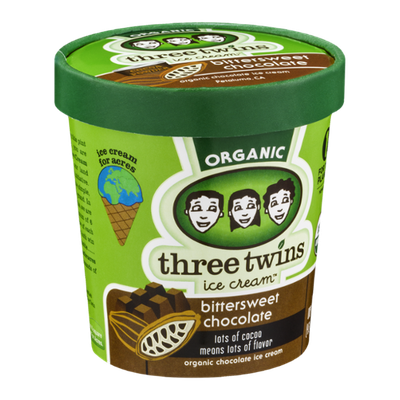 Three Twins Ice Cream Organic Bittersweet Chocolate