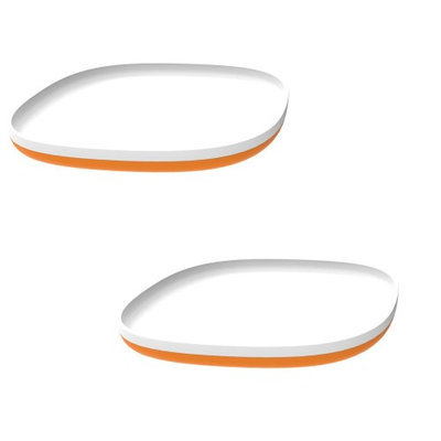 ZoLi NOSH Ceramic Plates Set of 2 - Orange