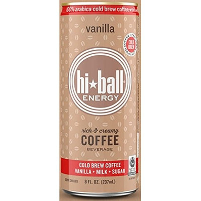 Hi Ball ENGY DRNK, COFFEE, VANILLA, (Pack of 12)