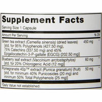 Maxi Health Pome-Green - Pomegranate and Green Tea and Blueberry - 60 Capsules - Kosher