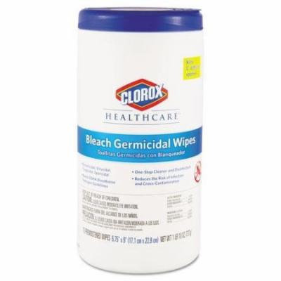 Tilex 35309 Bleach Germicidal Wipes, 6 3/4 x 9, Unscented, 70/Canister